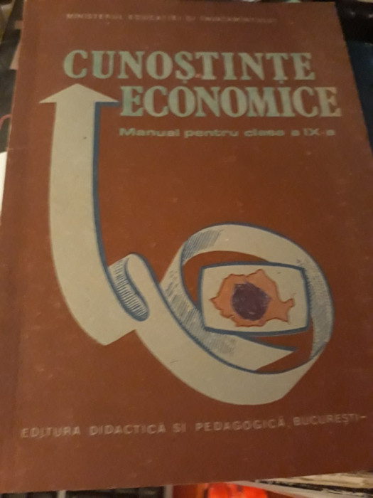 MANUAL CUNOSTINTE ECONOMICE CLASA IX EUGEN PRAHOVEANU 1989