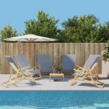 Gossi prosoape de plaja 6 buc. gri 60x135 cm textil 400 gsm