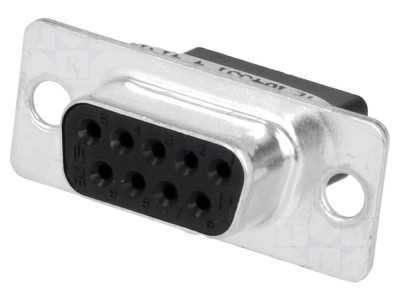 Conector D-Sub 9 Pin mamă pe cablu foto