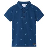 Tricou polo pentru copii, albastru &icirc;nchis, 116, vidaXL