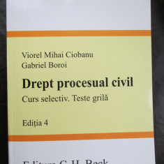 Drept procesual civil Curs selectiv.Teste grila Viorel M.Ciobanu, Gabriel Boroi