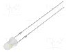 Dioda LED, 3mm, ro&amp;#351;u/alb rece, {{Luminozitate}}, 20mA, 2,1...2,6/3,1...3,6V, OPTOSUPPLY - OSWRD23132A