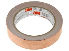 Bandă electroconductoare 25mm x 16,5m x 0,101mm cu cupru