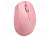 Mouse NATEC wireless USB A optic, 3 butoane, rază 10m, roz