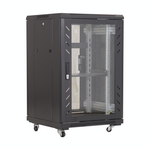 Rack podea 27U 19&#039; 600x800, negru - ASYTECH Networking ASY-27U-6080E