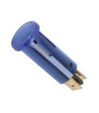 Lumina de semnal 39x12 mm 230V lumina albastra LED terminal 6.3mm 07920KE