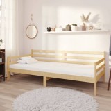 vidaXL Pat de zi cu saltea, 90x200 cm,lemn masiv de pin