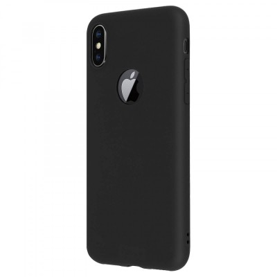 Husa pentru Apple iPhone X, GloMax Perfect Fit negru mat foto
