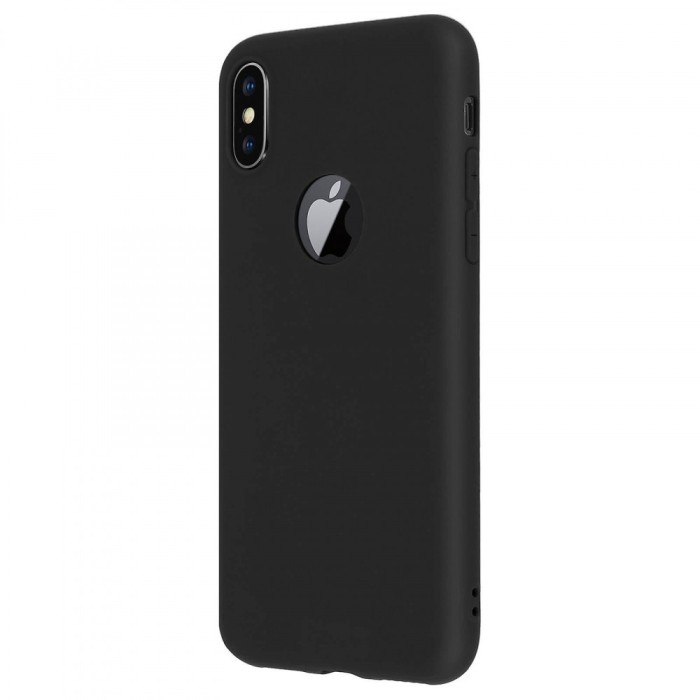 Husa pentru Apple iPhone X, GloMax Perfect Fit negru mat