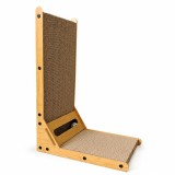 Ansamblu de Zg&acirc;riat pentru Pisici tip L, Carton și Lemn
