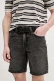 Levi&#039;s pantaloni scurți jeans culoarea gri, A8461