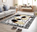Covor pentru living, model pene