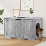 vidaXL Casa pentru pisici Gri Sonoma 85 x 55 x 50,5 cm Lemn compozit 8000722