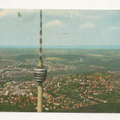 SG10- Carte Postala-Germania, Stuttgart, Fernsehturm, Circulata 1972