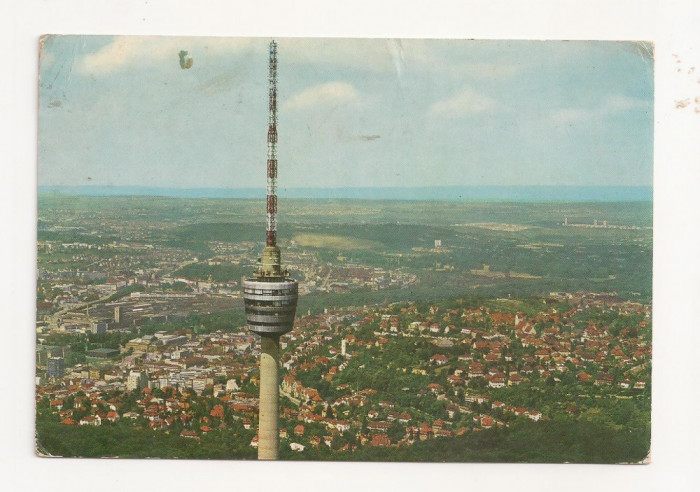 SG10- Carte Postala-Germania, Stuttgart, Fernsehturm, Circulata 1972