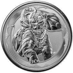 Gibraltar 2023 &ndash; 1 Pound - Elefant de război 1 OZ, Monedă de argint