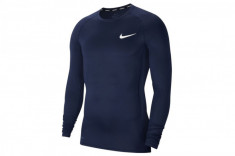 Maneca lunga tricou Nike Pro Longsleeve BV5588-452 albastru marin foto