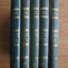 Lazar Saineanu - Dictionar universal al limbii romane 5 volume, seria completa
