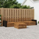 vidaXL Set de canapele de exterior 5 pcs natural Lemn Solid de Acacia 3383002