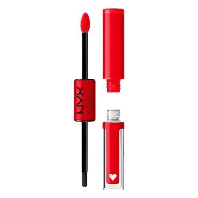 Ruj de buze lichid, NYX, Shine Loud, 34 Rebel In Red Serrano, 3.4 ml foto
