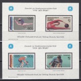 Germania 1984 - Jocurile Olimpice - Los Angeles, 2 Colite SUVENIR FILATELIC, MNH, Nestampilat