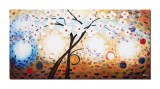 Cumpara ieftin Tablou modern pictat manual, Copacul vietii, 120x60cm ulei pe panza in relief, superb
