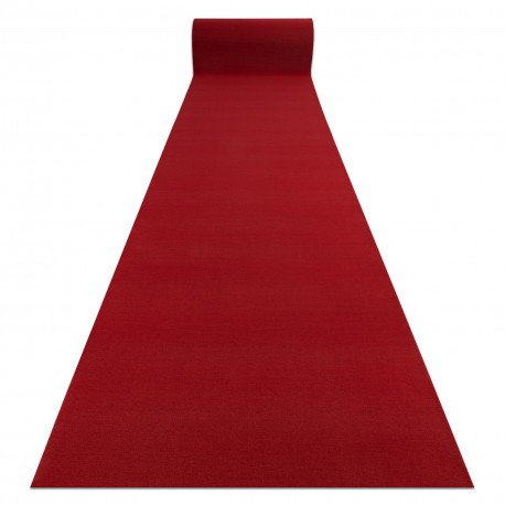 Traversa anti-alunecare RUMBA 1974 Nuntă o singură culoare vin roșu, roșu, 120 cm