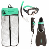 Kit snorkeling R&#039;Gomoove Negru-Verde Adulți