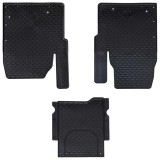 vidaXL Covor pentru mașină 3 pcs Negru Cauciuc 42029108