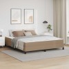 VidaXL Pat cu saltea Cappuccino 180 x 200 cm Piele artificială