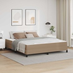 vidaXL Pat Altele Cappuccino 180 x 200 cm Piele artificială