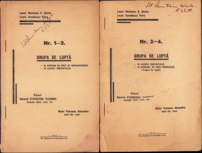 HST C850 Grupa de luptă 1935 - 2 broșuri foto