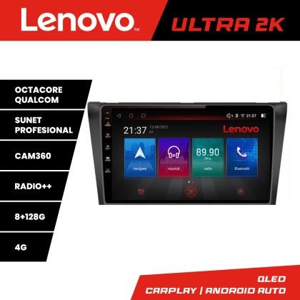 Navigatie Mazda 3 2009-2014 M-034 Octa Core Android Radio Bluetooth GPS WIFI/4G DSP 2K 8+128GB 360 Toslink CarStore Technology