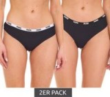 Set lenjerie intimă negru chiloți brazilieni pentru femei PUMA, S