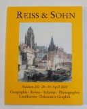 REISS and SOHN , CATALOG DE LICITATIE , GEOGRAPHIE , REISEN , ATLANTEN ...DEKORATIVE GRAPHIK , 2022