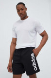 Adidas pantaloni scurți de antrenament culoarea negru IC0062