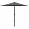 vidaXL Umbrelă de soare cu st&acirc;lp aluminiu, antracit, 270 x 246 cm
