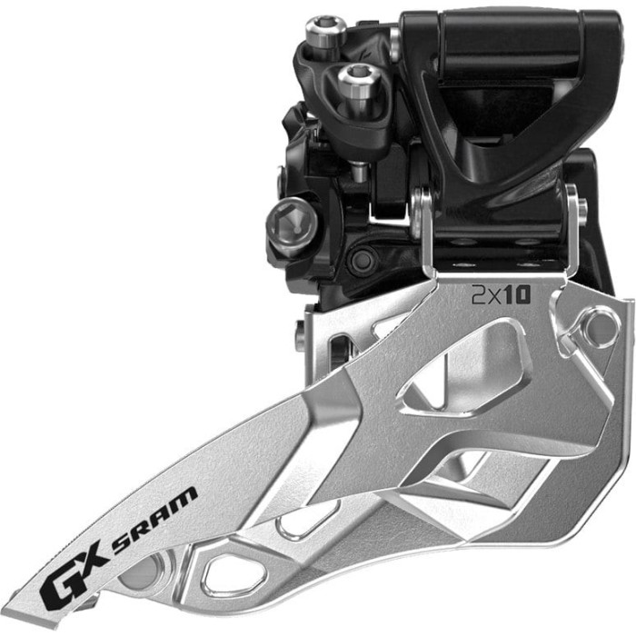 Schimbator Fata Sram Gx - 2x10Viteze, Tragere Jos, Negru Ultimate FactoryBikes
