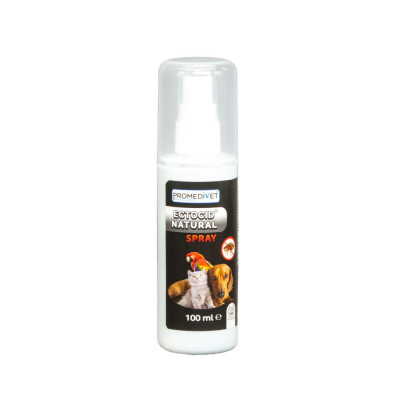 ECTOCID NATURAL SPRAY PENTRU CAINI, PISICI SI PASARI DE COLIVIE, 100ML foto