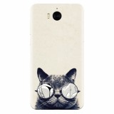 Husa silicon pentru Huawei Y5 2017, Cool Cat Glasses