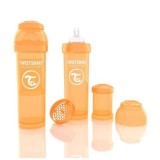 Biberon Twistshake Anti - Colici 330 ml Portocaliu FitLine Training