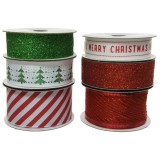 Cumpara ieftin Panglica decorativa - Red-Green Christmas Decor - mai multe modele | Kaemingk