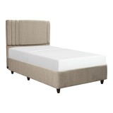 Cumpara ieftin Pat de 1 persoana Lineo Pako World Bej 120x200x30 cm