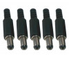 Set 5 Mufa / Conector alimentare tata 5.5x2.1 pe fir 12V DC , Active, pentru camere supraveghere cctv, negru