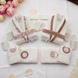 Cumpara ieftin Set Halate Lux &ndash; 16 Piese, Bumbac 100% Premium, Ultra-Absorbant pentru El si Ea, Culoare Bordeaux