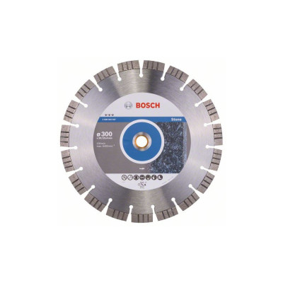 Bosch Best disc diamantat 300x25.4x2.8x15 mm pentru piatra foto