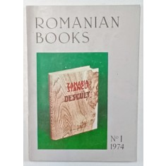 ROMANIAN BOOKS , NO.1 , 1974 , REVISTA IN LIMBA ENGLEZA , PREZINTA PETE