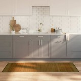 Covor bambus vidaXL maro 70x200 cm, dreptunghiular, antiderapant, rezistent la apa