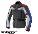 Geaca (jacheta) motociclete barbati Touring Seventy vara/iarna model SD-JT43 culoare: gri/rosu/albastru 5XL