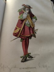 Editie exceptionala Opere complete Moliere,Paris,1868, 20 gravuri color rarisima